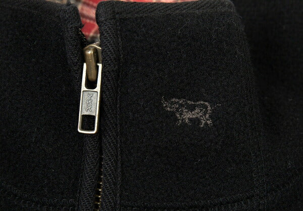 Papas Melton Wool Zip Blouson Black Size L