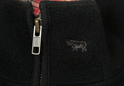 Papas Melton Wool Zip Blouson Black Size L