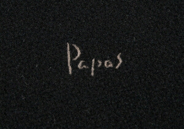 Papas Melton Wool Zip Blouson Black Size L