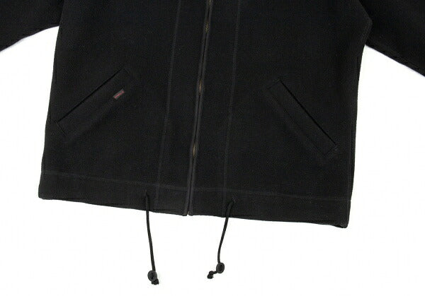 Papas Melton Wool Zip Blouson Black Size L
