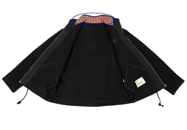 Papas Melton Wool Zip Blouson Black Size L