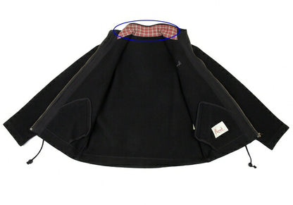 Papas Melton Wool Zip Blouson Black Size L