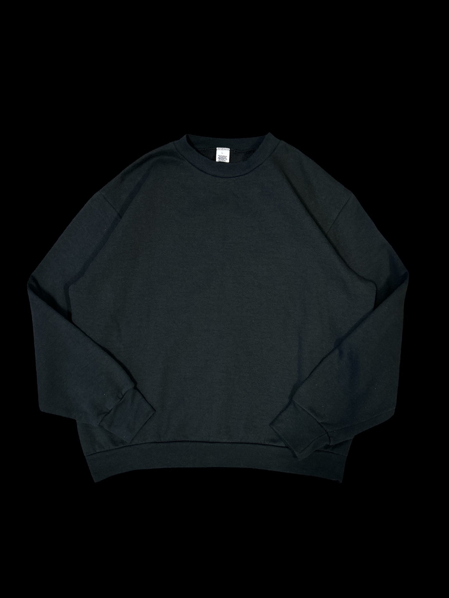 BLACK 90s solid sweat Size L