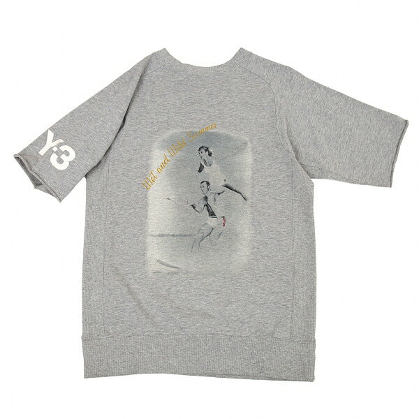 Y-3 Back Photo Print Short Sleeve Sweatshirt Size S