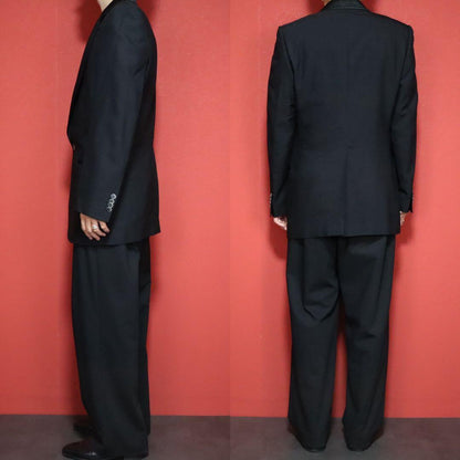 DOLCE & GABBANA 06SS Tuxedo Silk Trim Wool Blazer Size 48