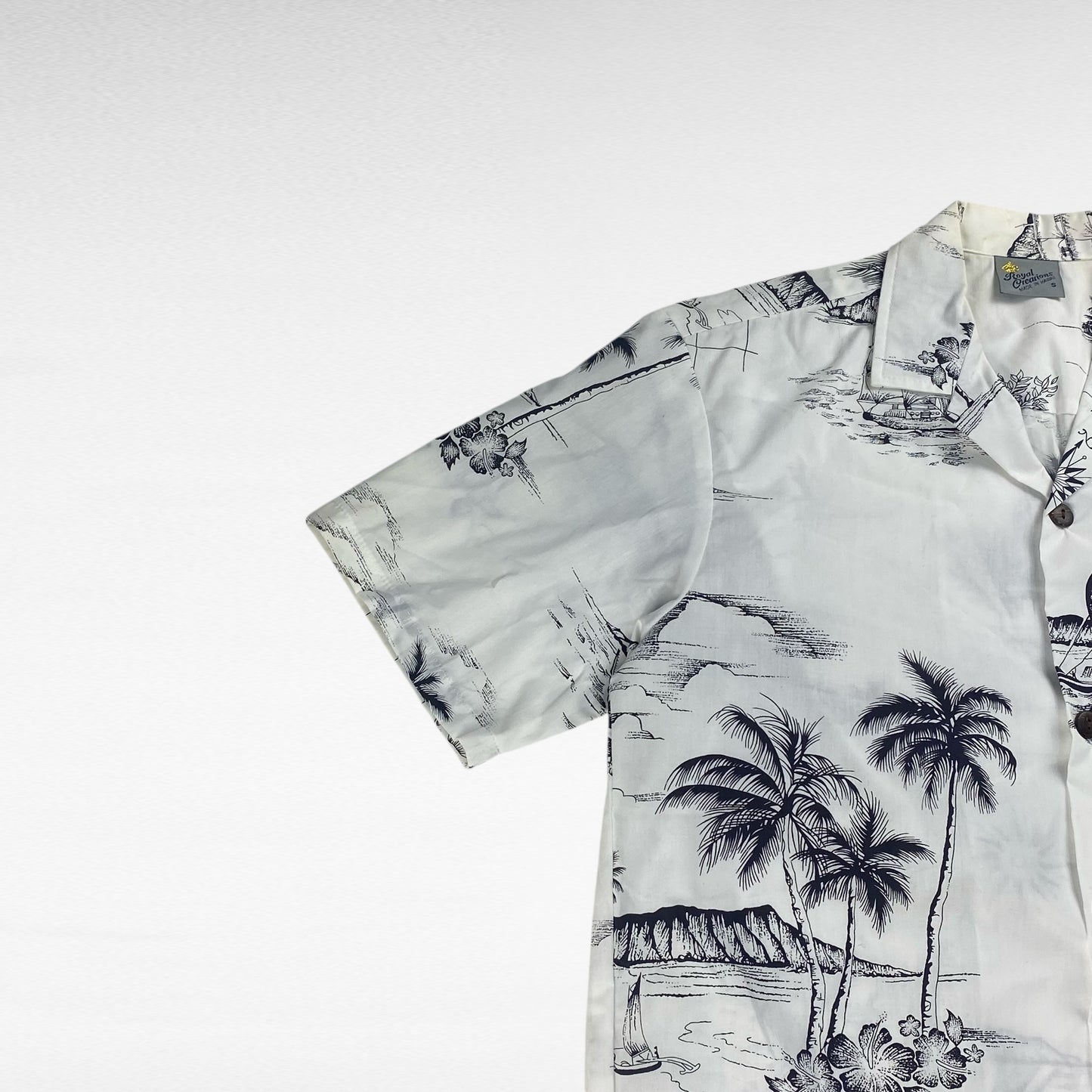 Royal Creations Open Collar Shirt Size S
