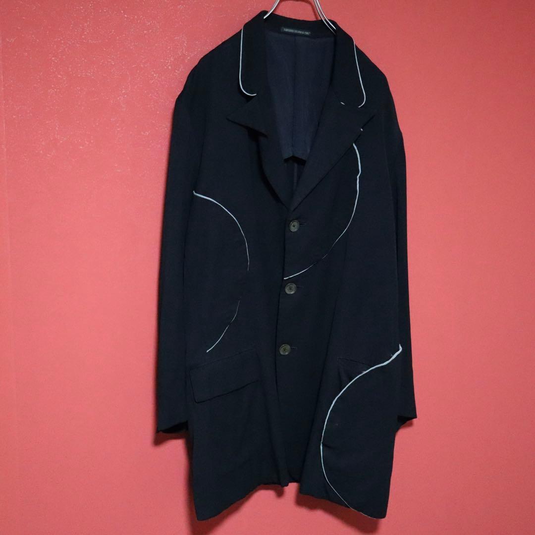 Yohji Yamamoto 06SS Asymmetrical Chesterfield Coat Size 2