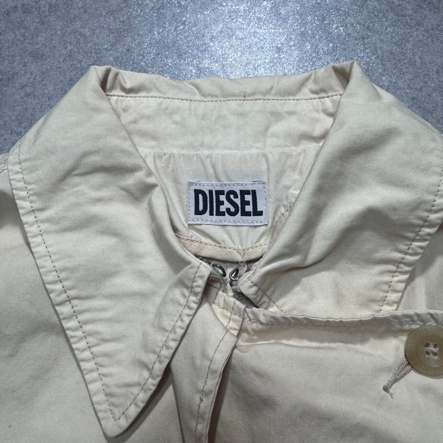 Diesel 90s Beige Long Sleeve Shirt Size XS