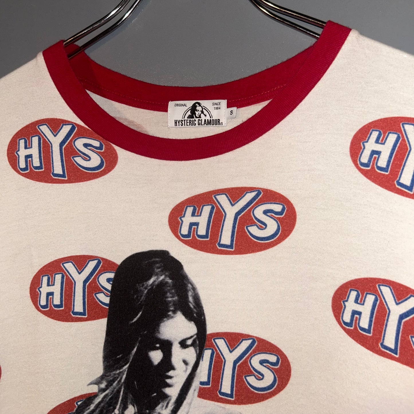 HYSTERIC GLAMOUR All-Over Pattern T-Shirt Size S