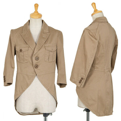 COMME des GARCONS Cotton Stretch Swallowtail Jacket Size XS