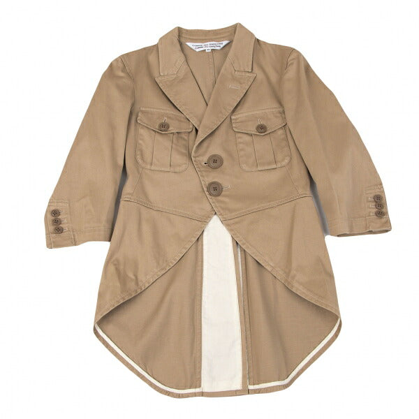 COMME des GARCONS Cotton Stretch Swallowtail Jacket Size XS