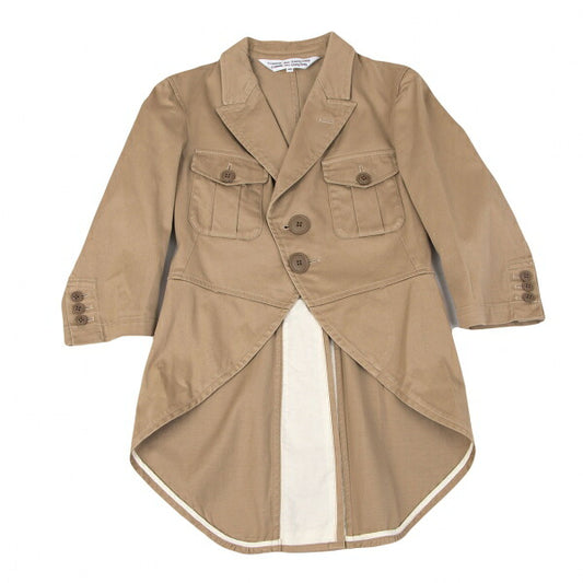 COMME des GARCONS Cotton Stretch Swallowtail Jacket Size XS