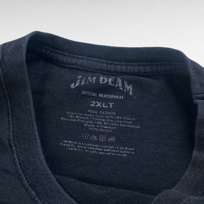 JIM BEAM Short Sleeve T-Shirt Black Size 2XL