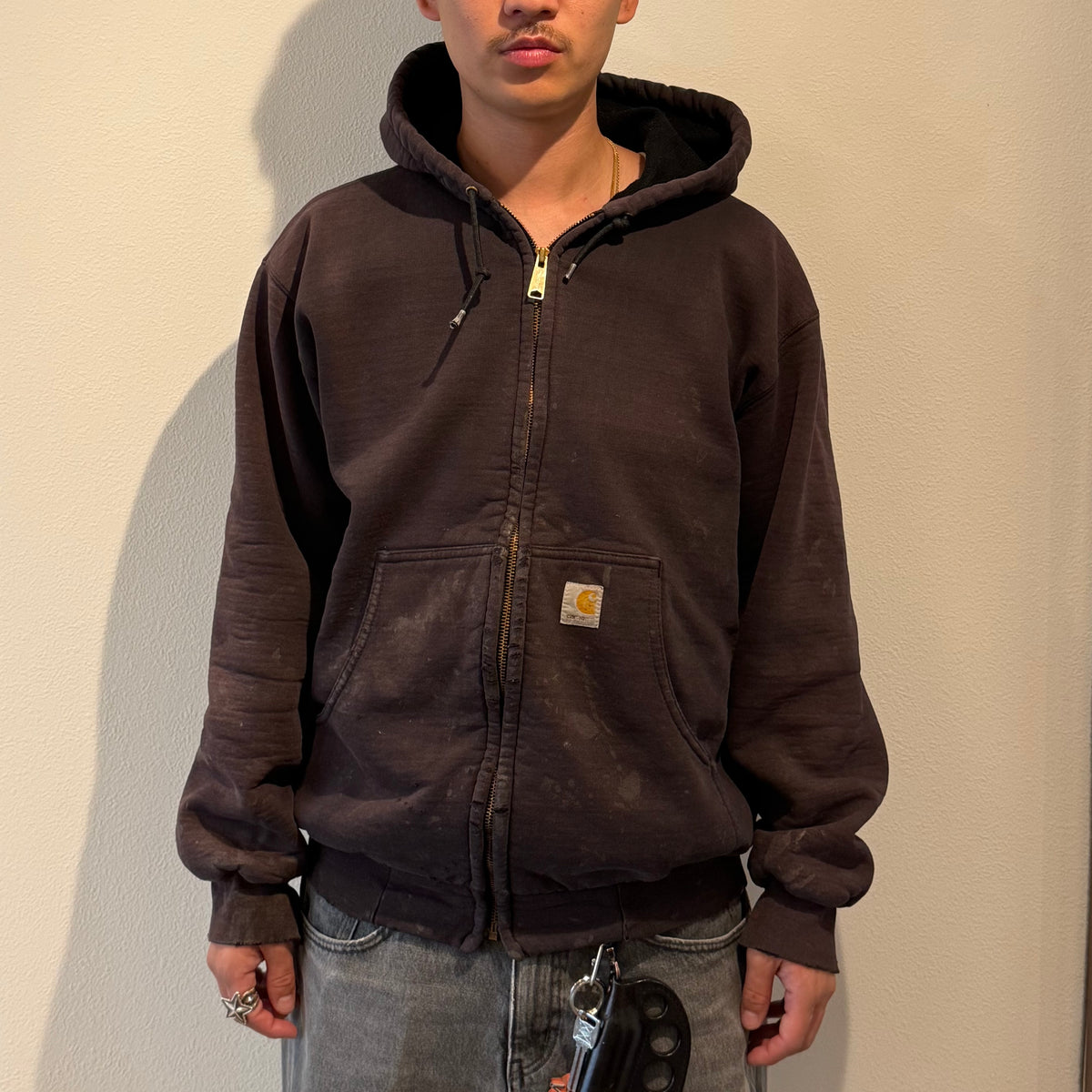 Parker carhartt 00s J149 Faded Brown Parka Size S
