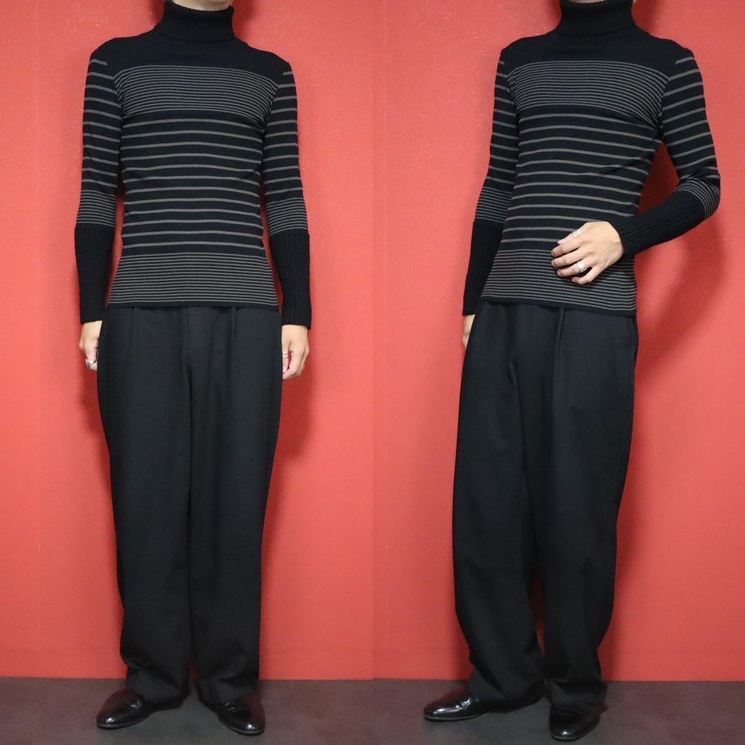 Jean Paul GAULTIER CLASSIQUE 90s Mixed Knit Black Size 40
