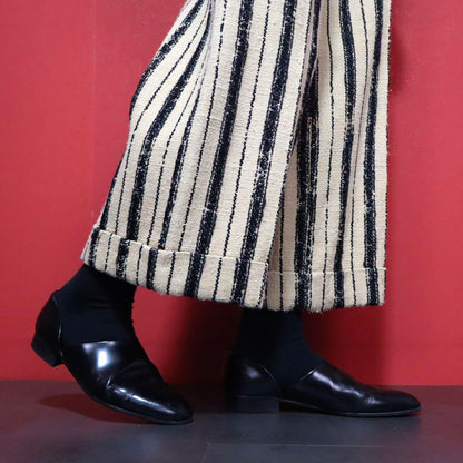 Christian Dior Striped Silk Blend Wide Pants Size 40