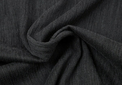 Papas Cotton Herringbone 3-Button Jacket Charcoal Size L48
