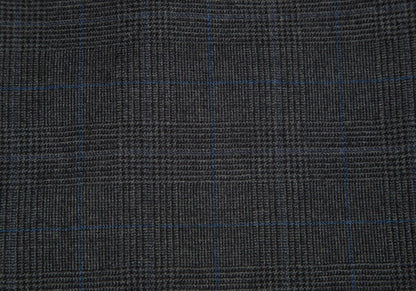 Papas GUABELLO Wool Glen Plaid Pants Gray Blue Size M