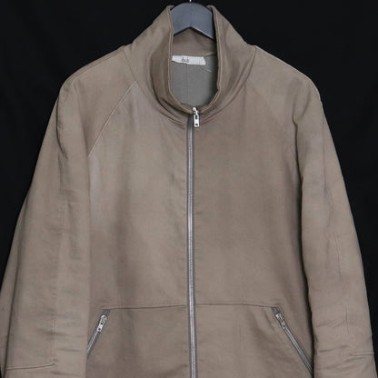 DAUB 23AW Stretch Raw Edge Zip-Up Jacket Beige Size 48