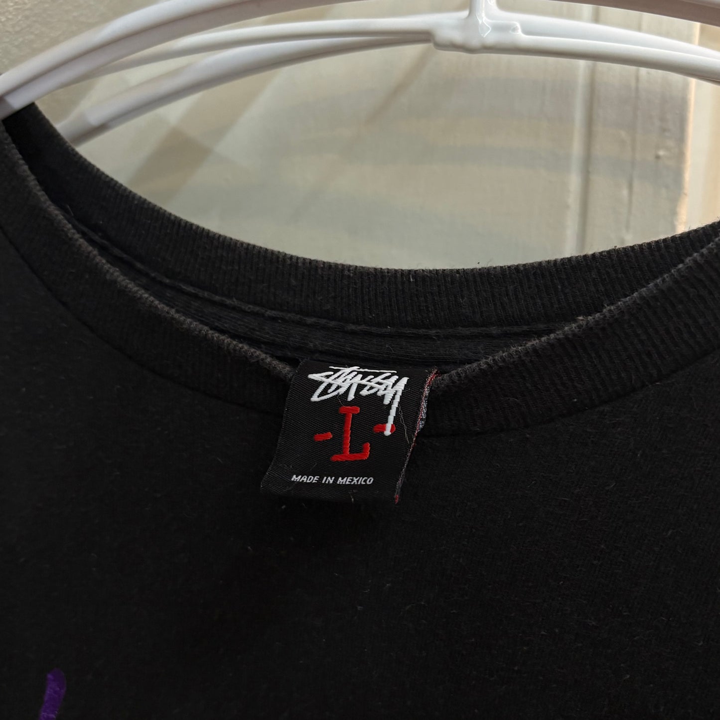 Vintage 00's Stussy MCMLXXX Black T-Shirt Size L