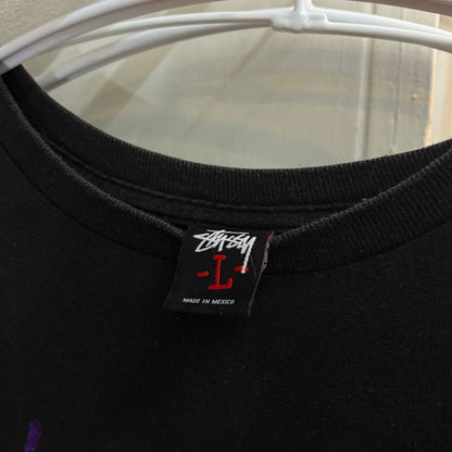 Vintage 00's Stussy MCMLXXX Black T-Shirt Size L