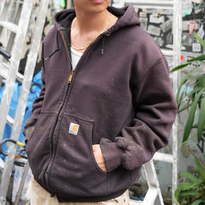 Parker carhartt 00s J149 Faded Brown Parka Size S