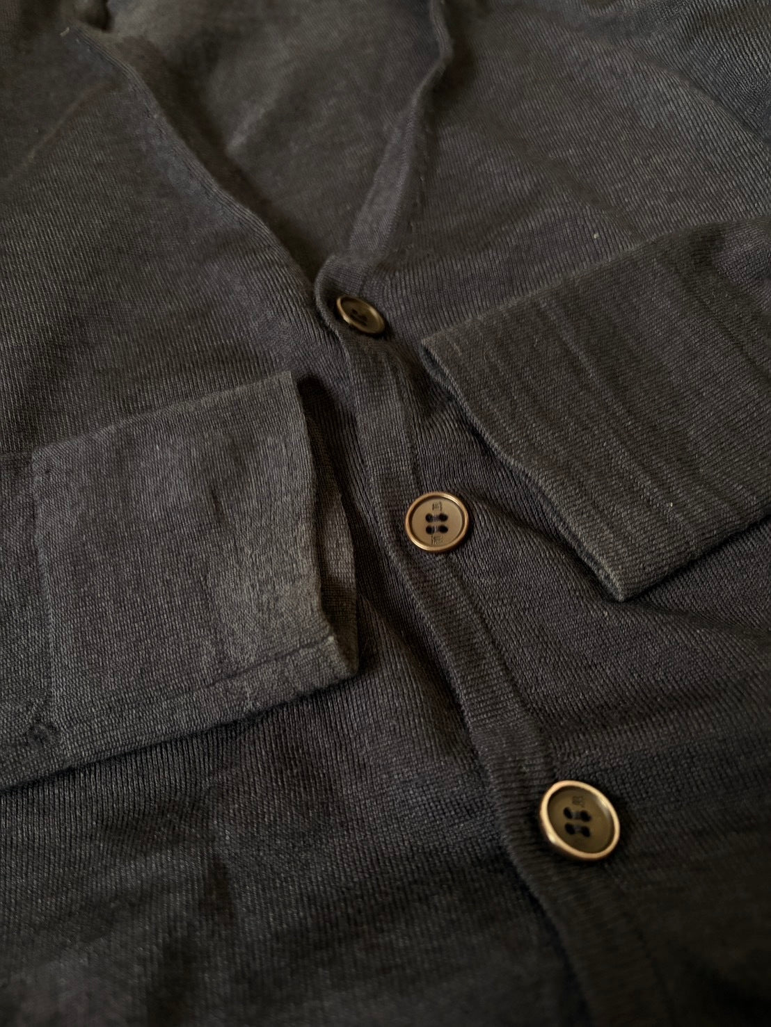 BALENCIAGA AW12 Wool Silk Panel Knit Cardigan Navy Size XS
