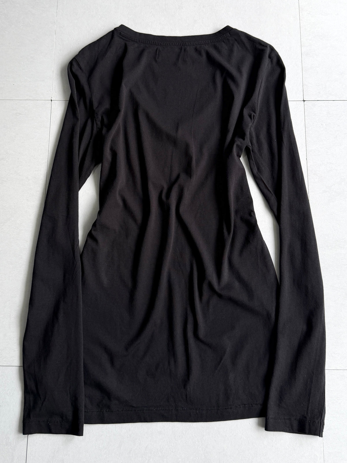 DIESEL Graphic V-Neck Long Sleeve Cotton