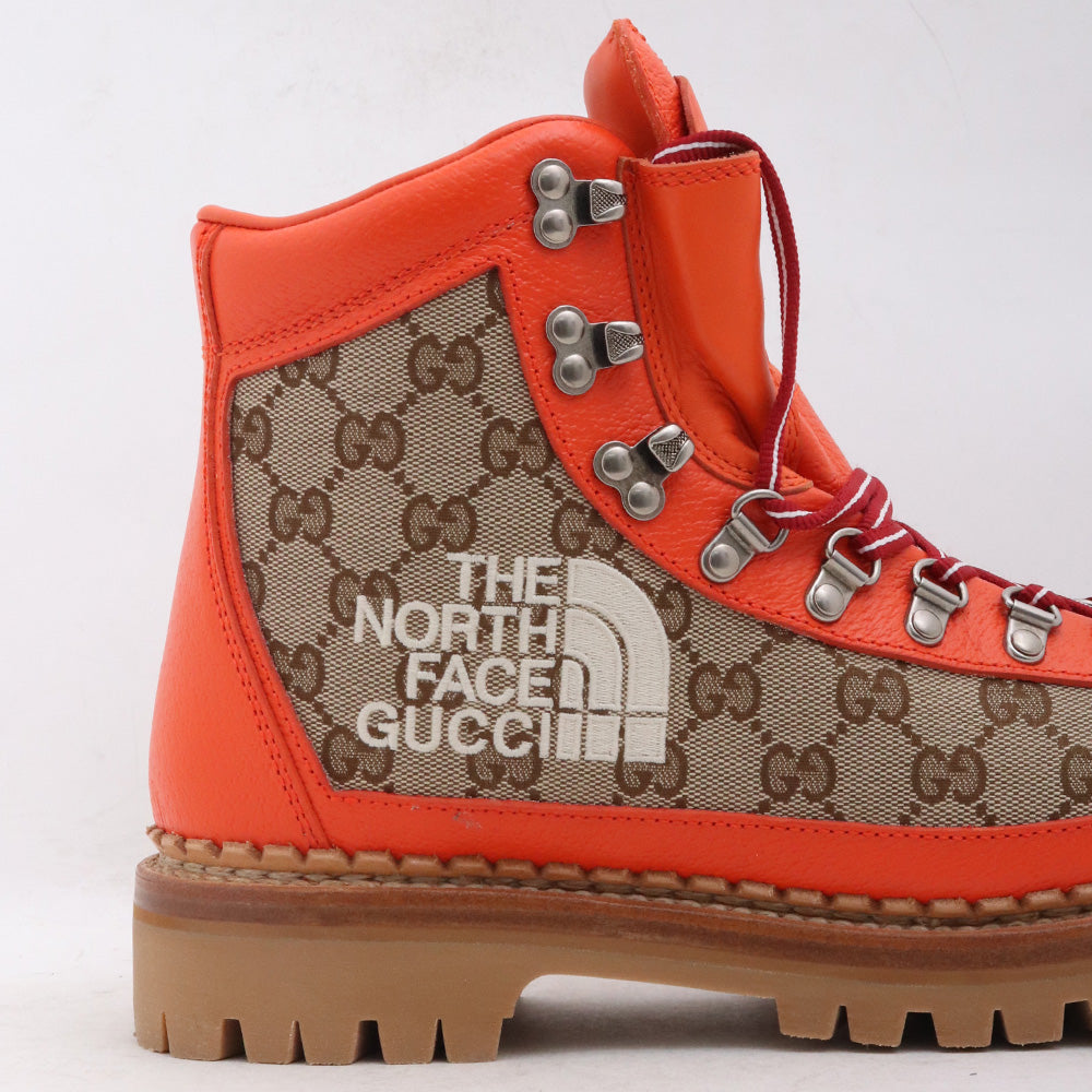 GUCCI x The North Face GG Pattern Boots Beige Size 25.5cm