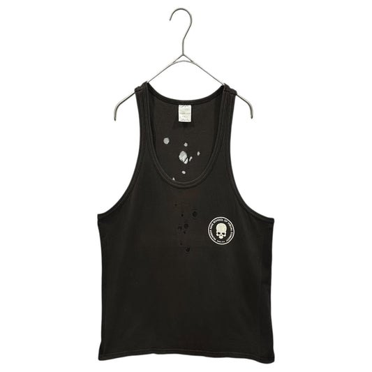 NUMBER (N)INE 01SS "TIME" Perforated Skull Tank Top Size 4