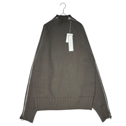 JOHN LAWRENCE SULLIVAN 20AW Zipped Wool Knit Size S