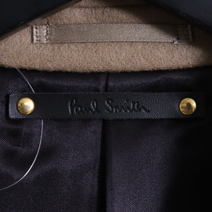 PAUL SMITH Wool Long Chesterfield Coat Brown Size M
