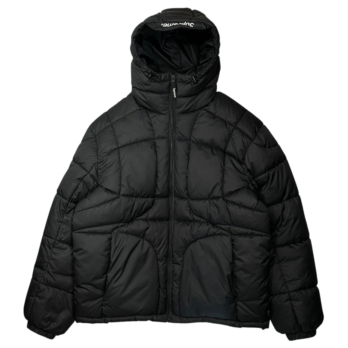 SUPREME 21AW Warp Hooded Puffy Jacket Black Size M