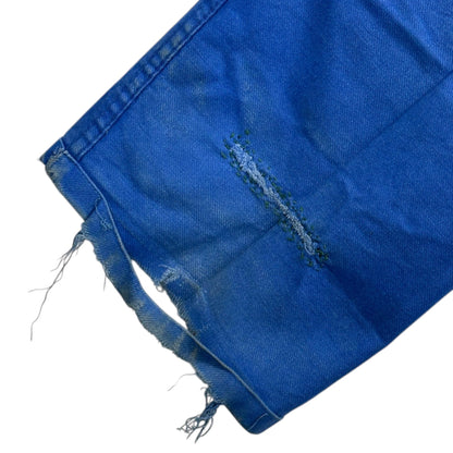 FRENCH VINTAGE 50s-60s Boro French Work Pants Blue