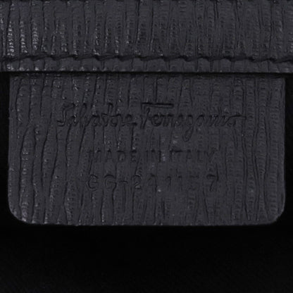 SALVATORE FERRAGAMO Gancini 2WAY Leather Bag Black Size F