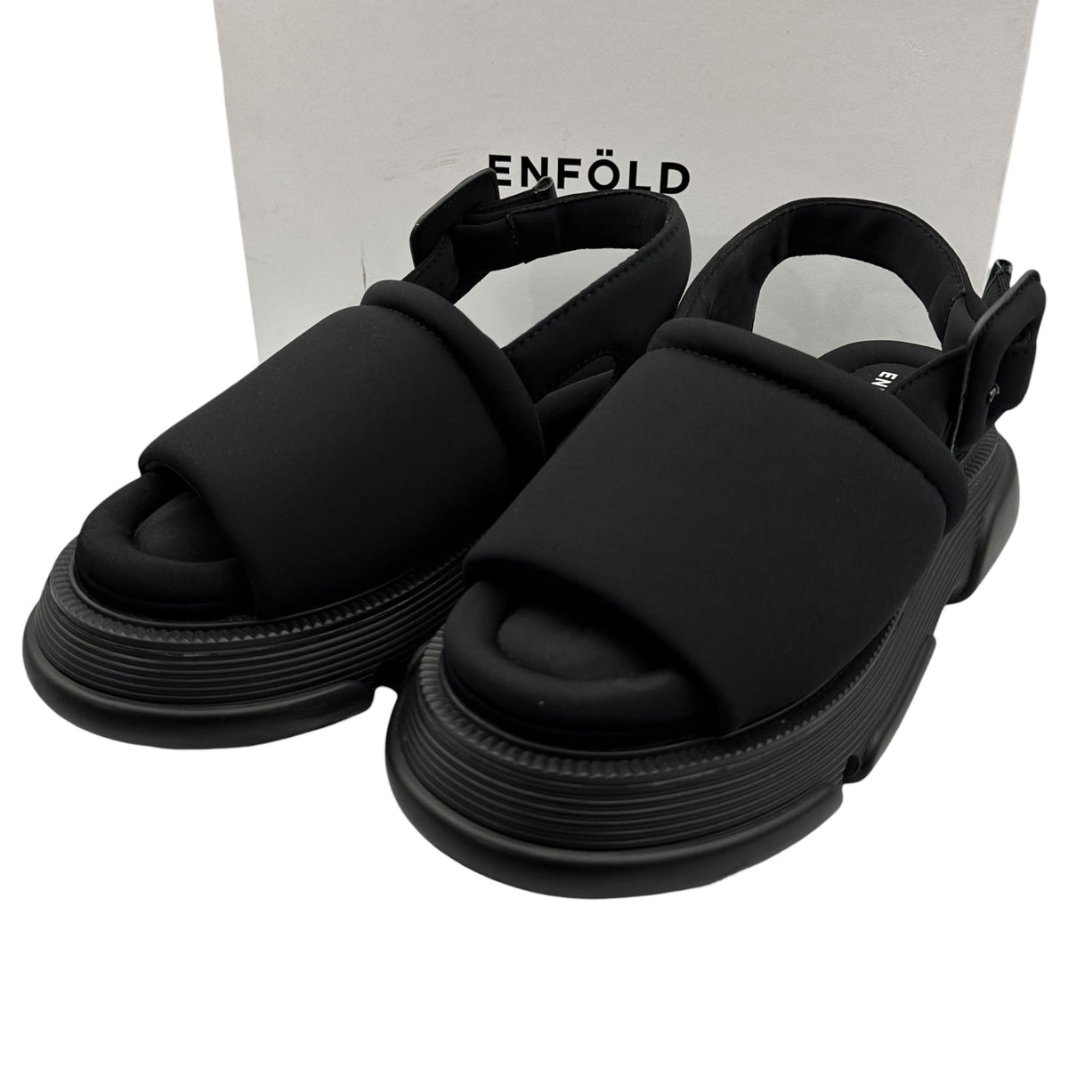 ENFOLD Float-Sole Sandals Black Size EU 38