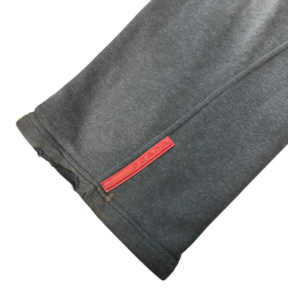PRADA SPORT 00s Archive Nylon-Blend Grey Sweatshirt Size M