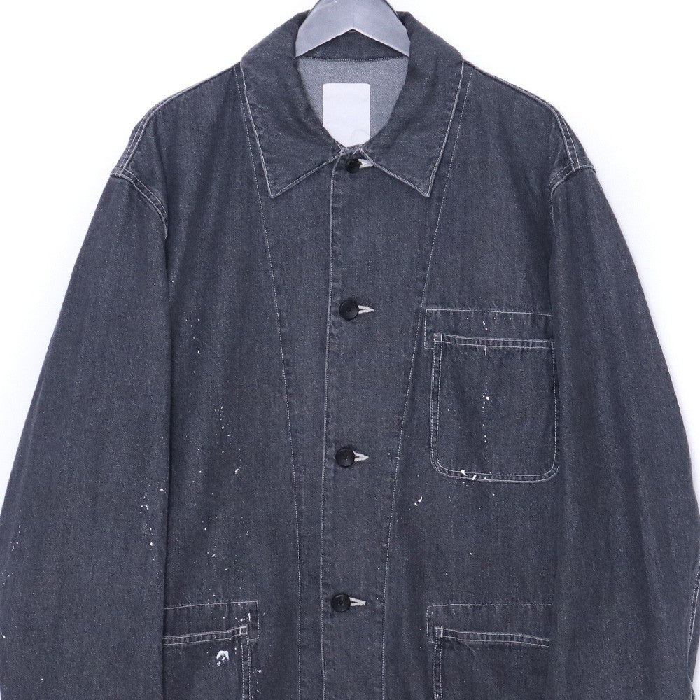 SUS-SOUS 10oz Denim Coverall Jacket Gray Size 7