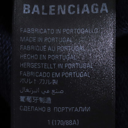 BALENCIAGA 23AW BE NICE Distressed Hoodie Navy Size 1
