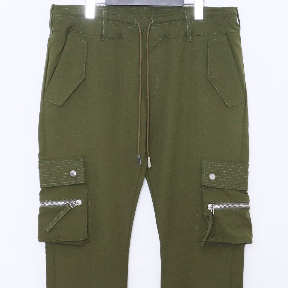MLVINCE Type-4 Slim Stretch Cargo Pants Khaki Size 34