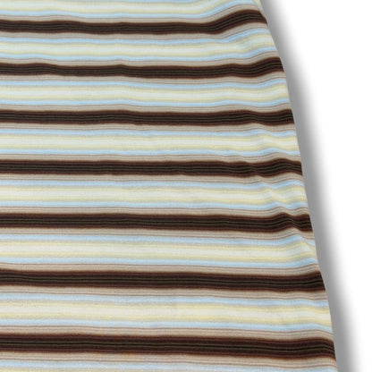AURALEE 26SS Gradient Stripe Jersey Long Sleeve T-Shirt Brown Size 3