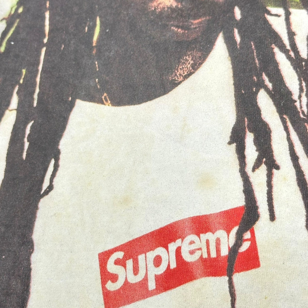 SUPREME 19SS Buju Banton Photo Print T-Shirt Black Size L