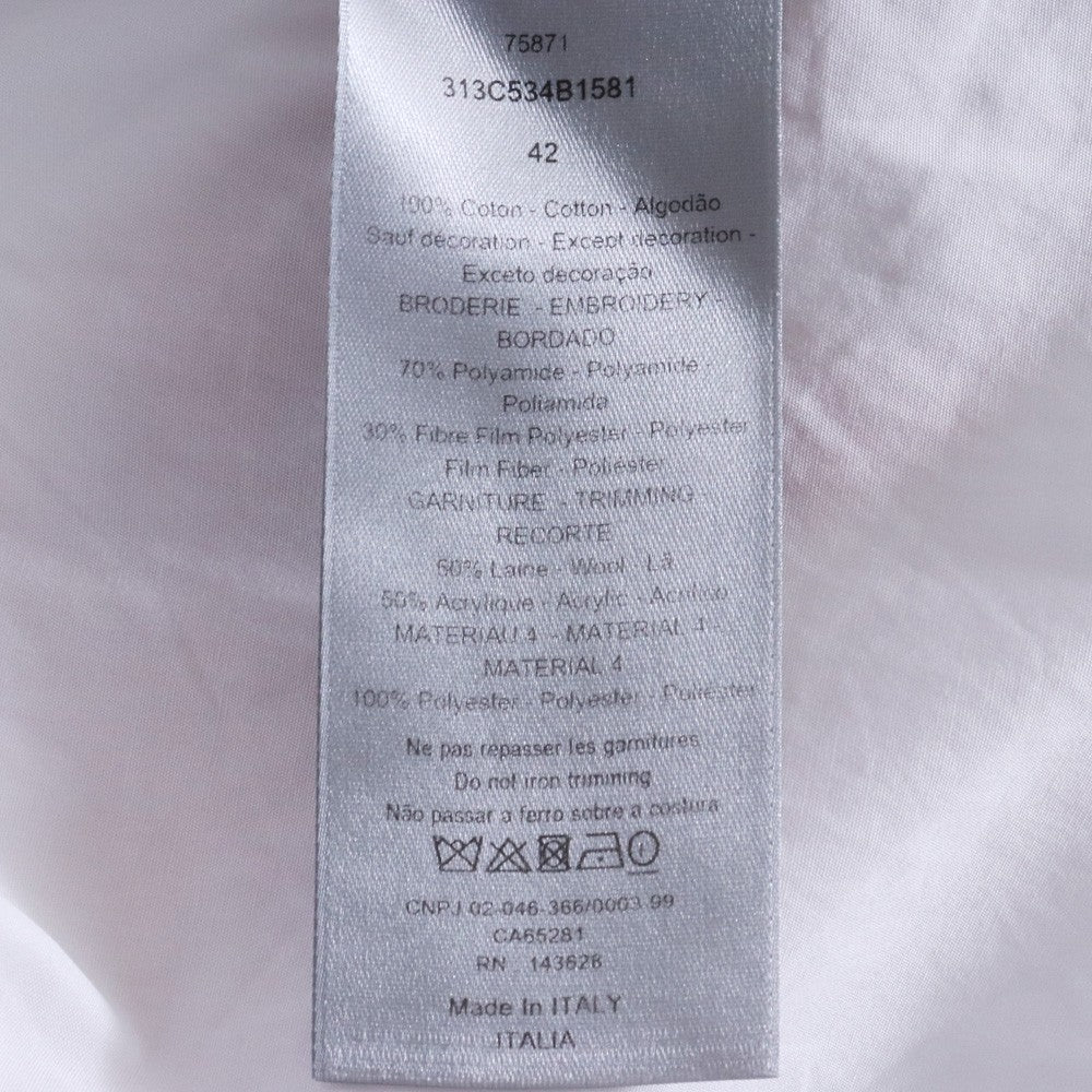DIOR BY ERL 23SS Bunny Patch Logo Shirt White Size 42