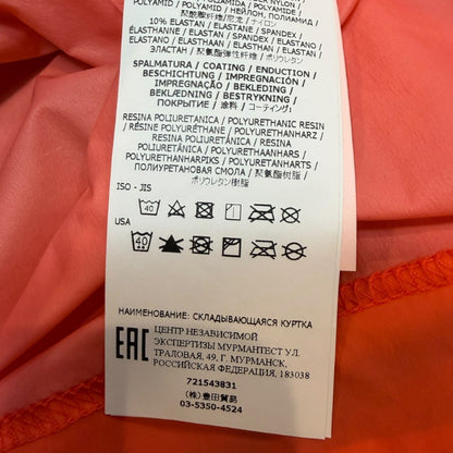 STONE ISLAND Garment Dyed Packable Jacket Orange Size XL