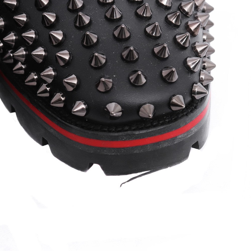 CHRISTIAN LOUBOUTIN Melon Spikes Boots Black Size EU 41