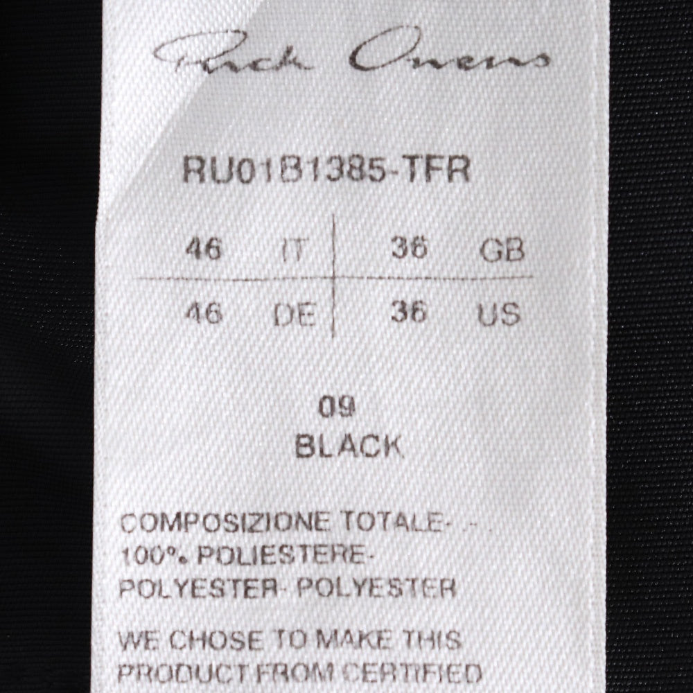 RICK OWENS 22SS Cargo Cropped Sarouel Pants Black Size 46