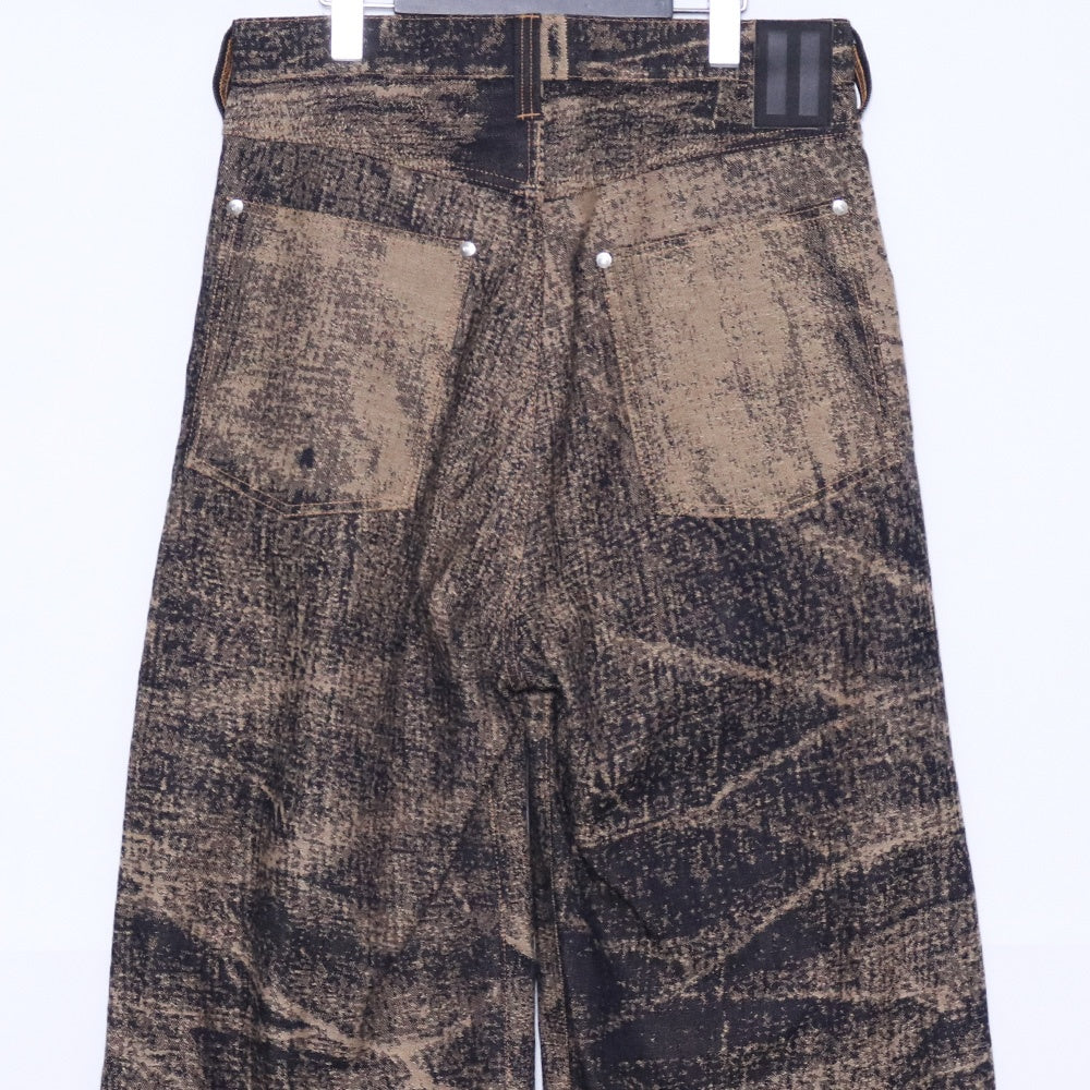 DAISUKE TANABE 26SS X-Ray Jacquard Wide Denim Jeans Size 32