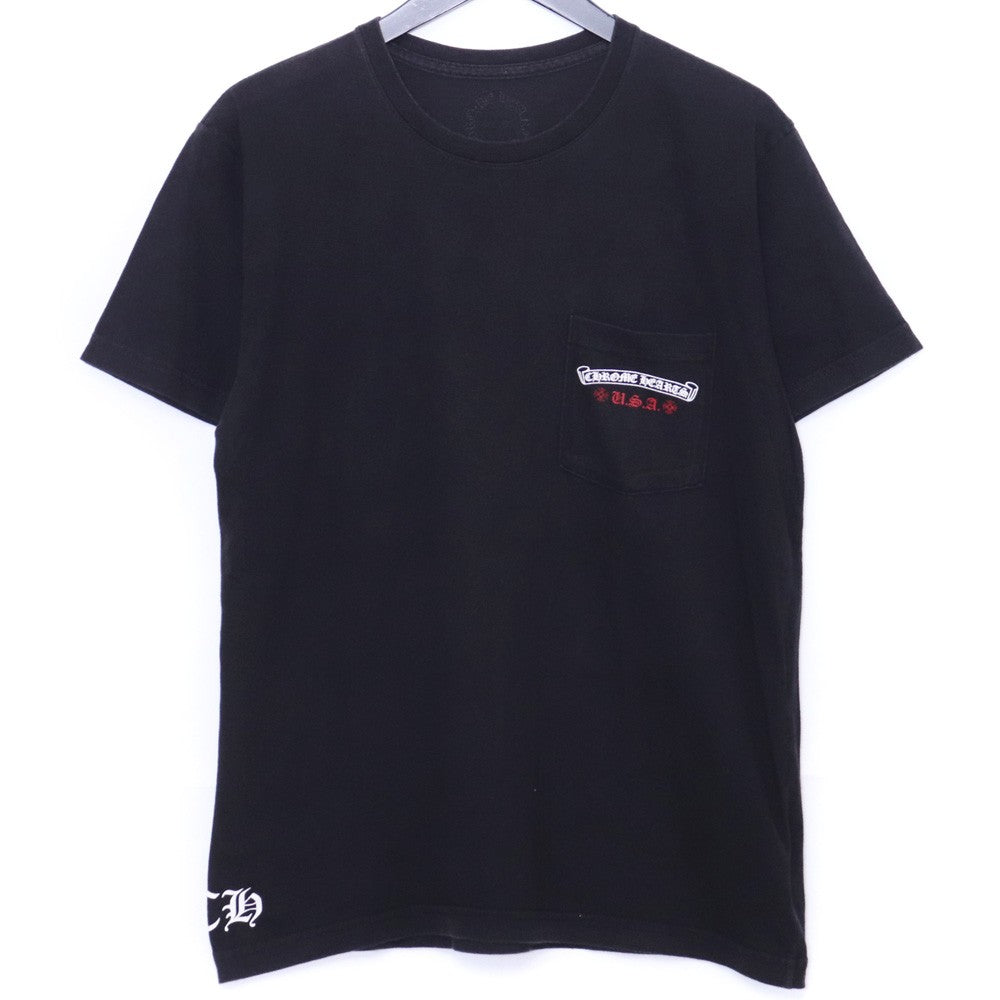 CHROME HEARTS American Flag Dagger T-Shirt Black Size M