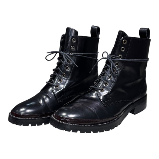 MARNI Lace-up Leather Boots Black Brown Size EU 40