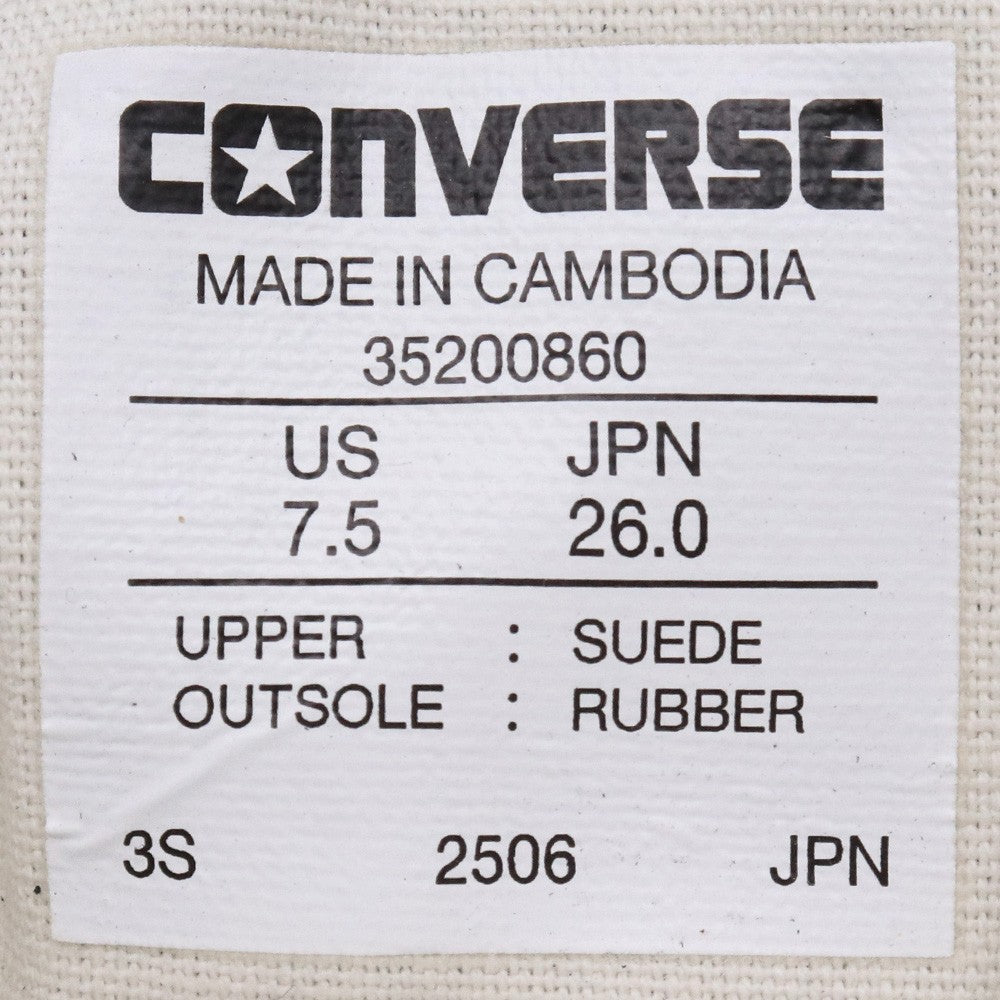 Converse One Star Suede Black Sneakers Size 26cm